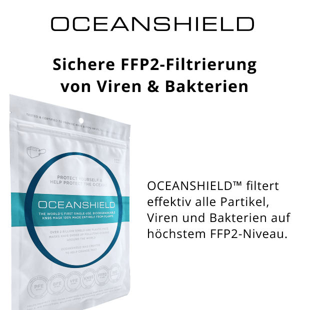 G95 Oceanshield  FFP2 Maske aus biologisch abbaubarem PLA 7 Stück – Bild 4