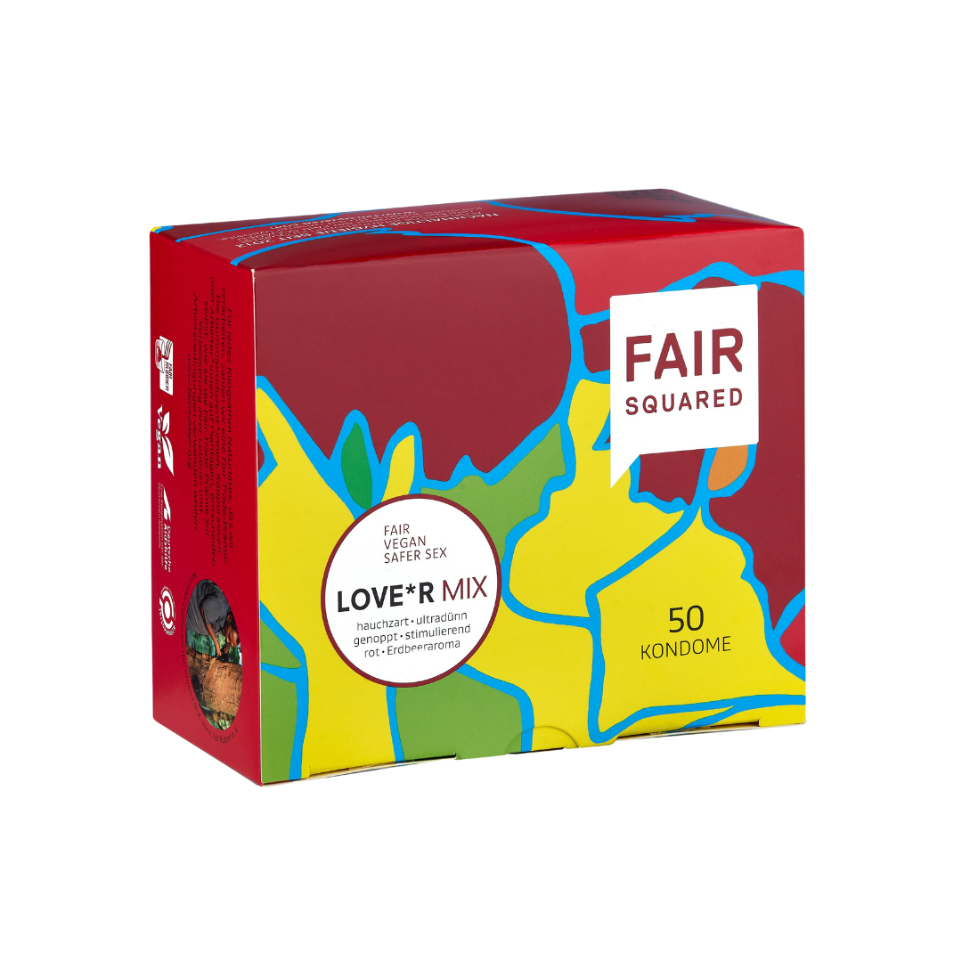 Fair Squared Vegane Kondome Love*r Mix 50 Stück 4910611