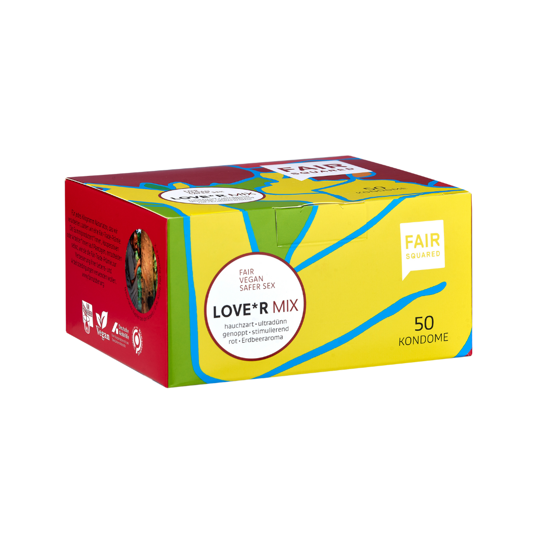 Fair Squared Vegane Kondome Love*r Mix 50 Stück – Bild 3
