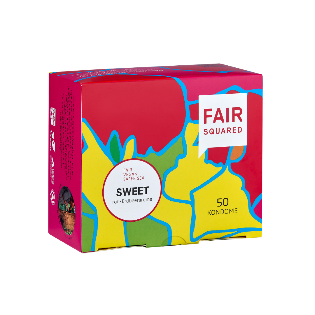 Fair Squared Vegane Kondome Sweet 50 Stück 4910614