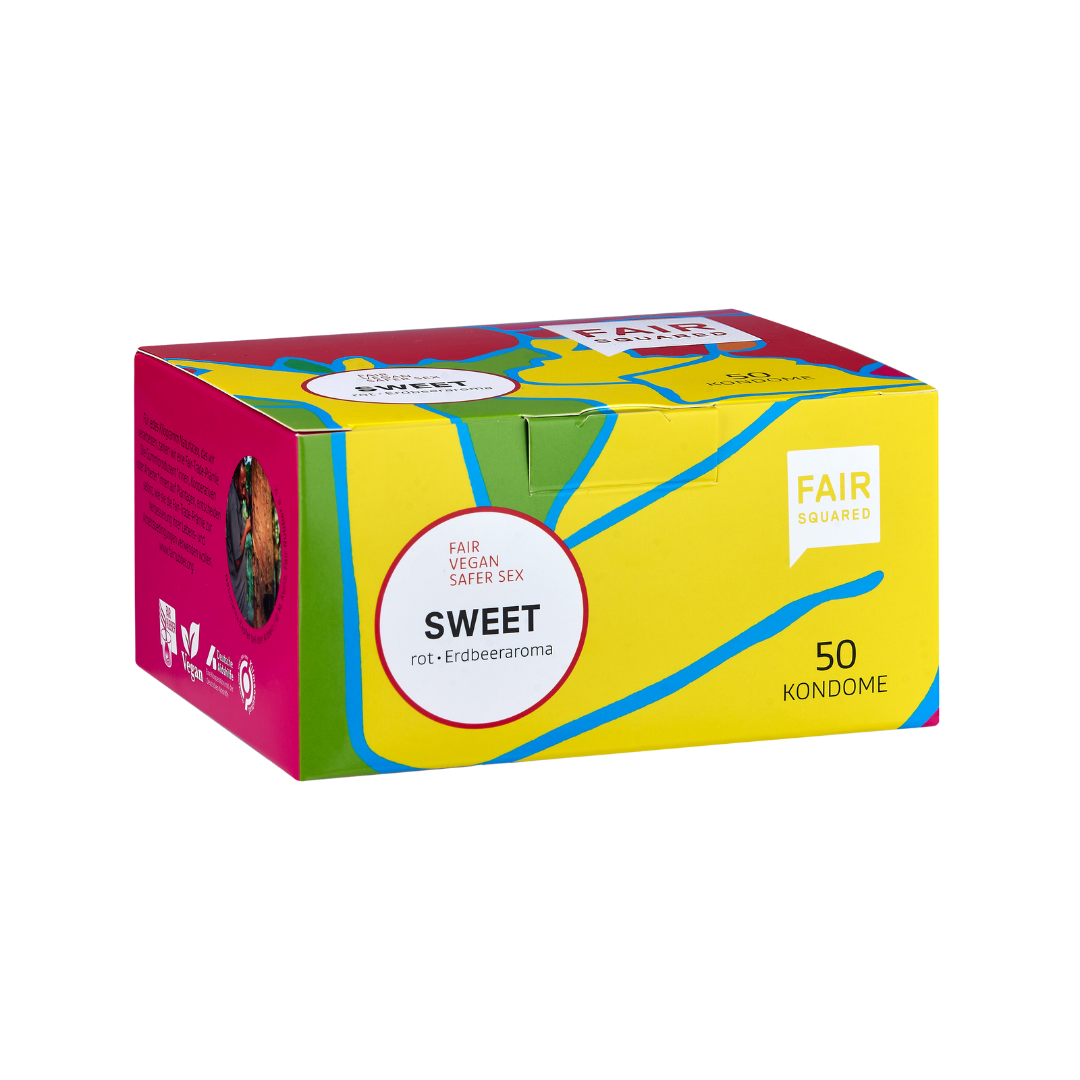 Fair Squared Vegane Kondome Sweet 50 Stück – Bild 3