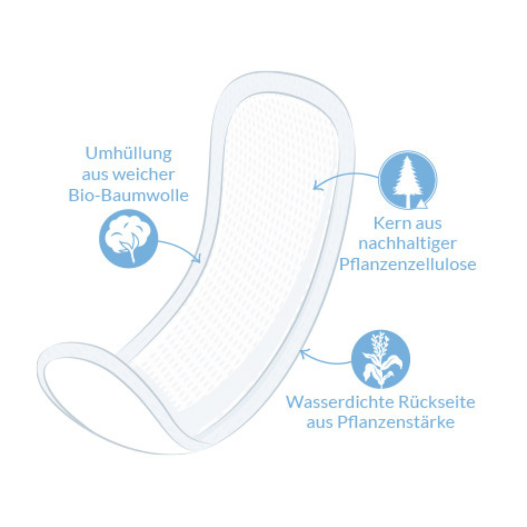 Natracare Natürliche Wochenbetteinlagen 10 Stück – Bild 2