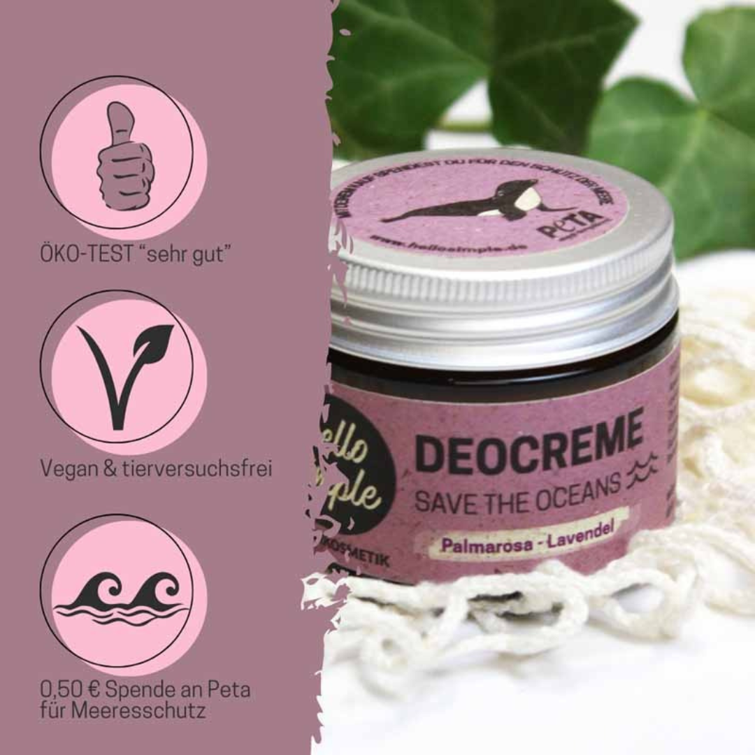 hello simple Deocreme Palmarosa-Lavendel – Bild 2