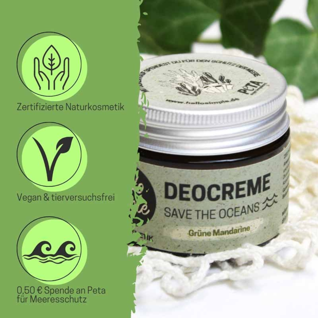 hello simple Deocreme Grüne Mandarine – Bild 2