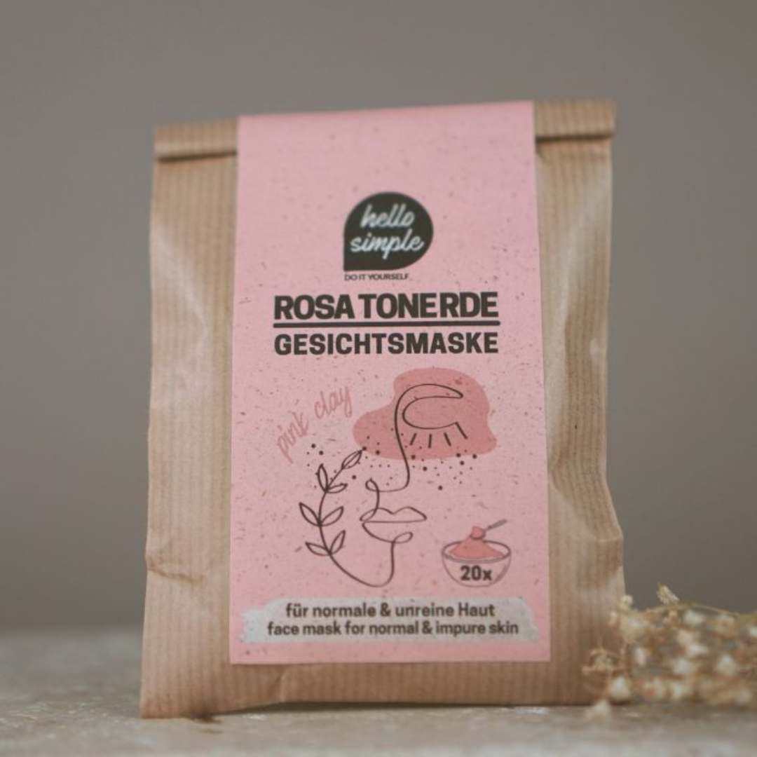 hello simple Zero Waste Rosa Tonerde DIY – Bild 4