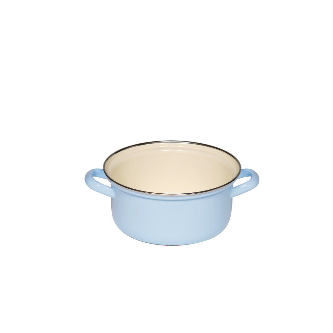 Riess CLASSIC Pastell Kasserolle mit Chromrand – Bild 2