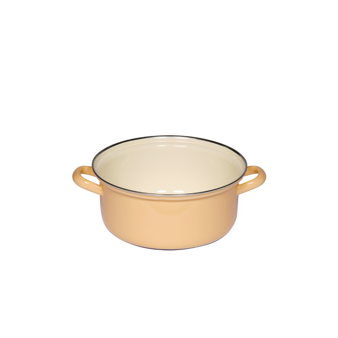 Riess CLASSIC Pastell Kasserolle mit Chromrand – Bild 3