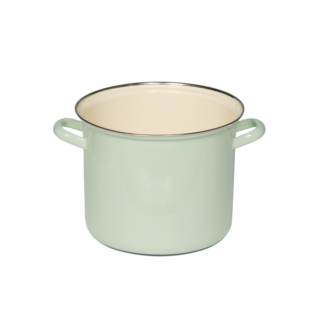 CLASSIC Pastell Topf mit Chromrand