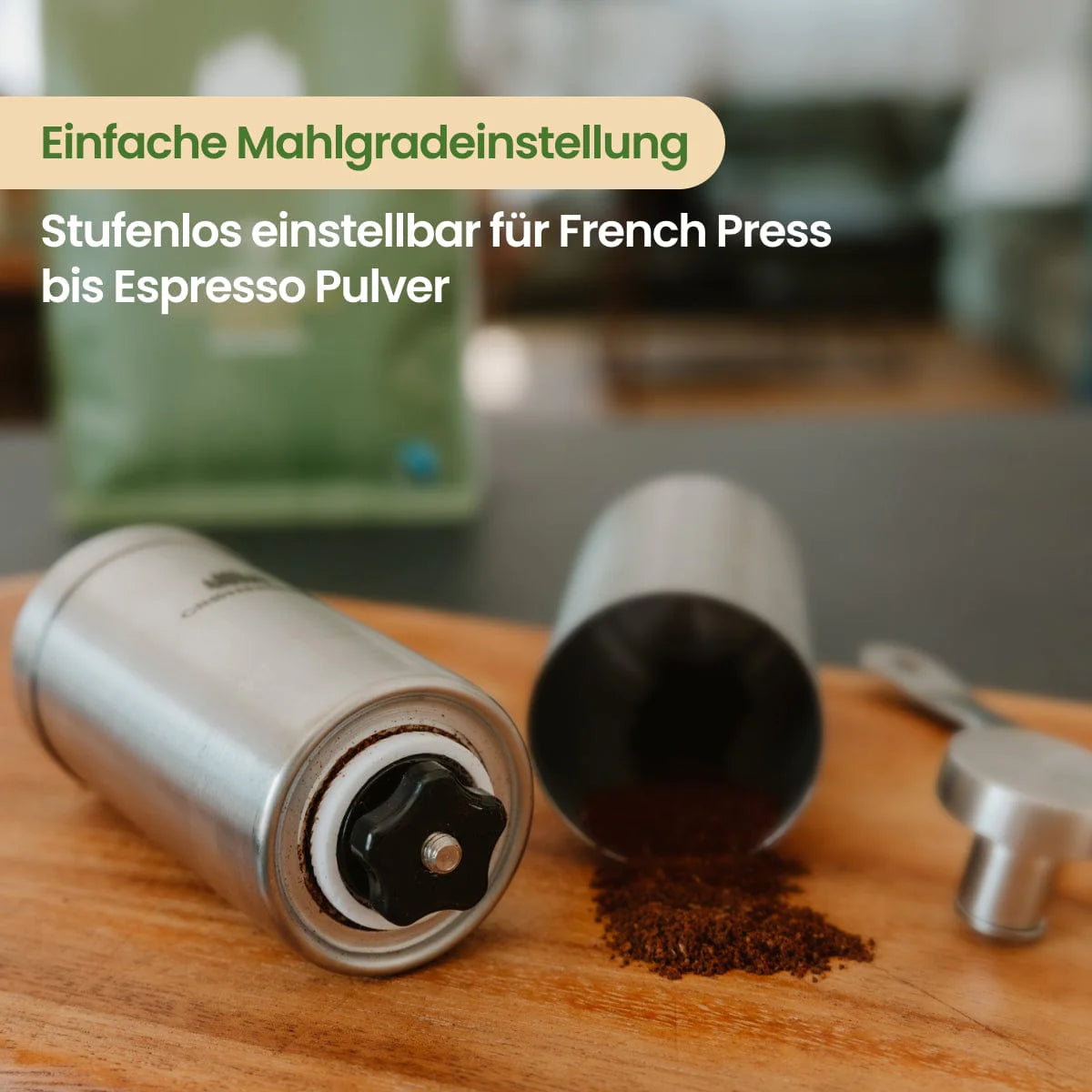 Grønenberg Manuelle Kaffeemühle aus Edelstahl – Bild 4