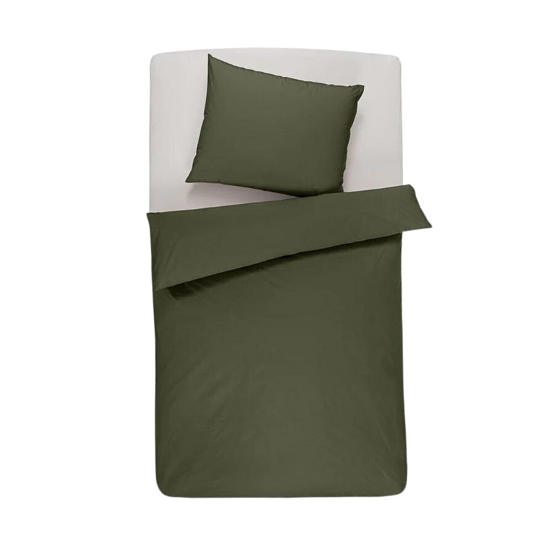 Bio pościel Soft Perkal · Zielony / 155 x 220 cm