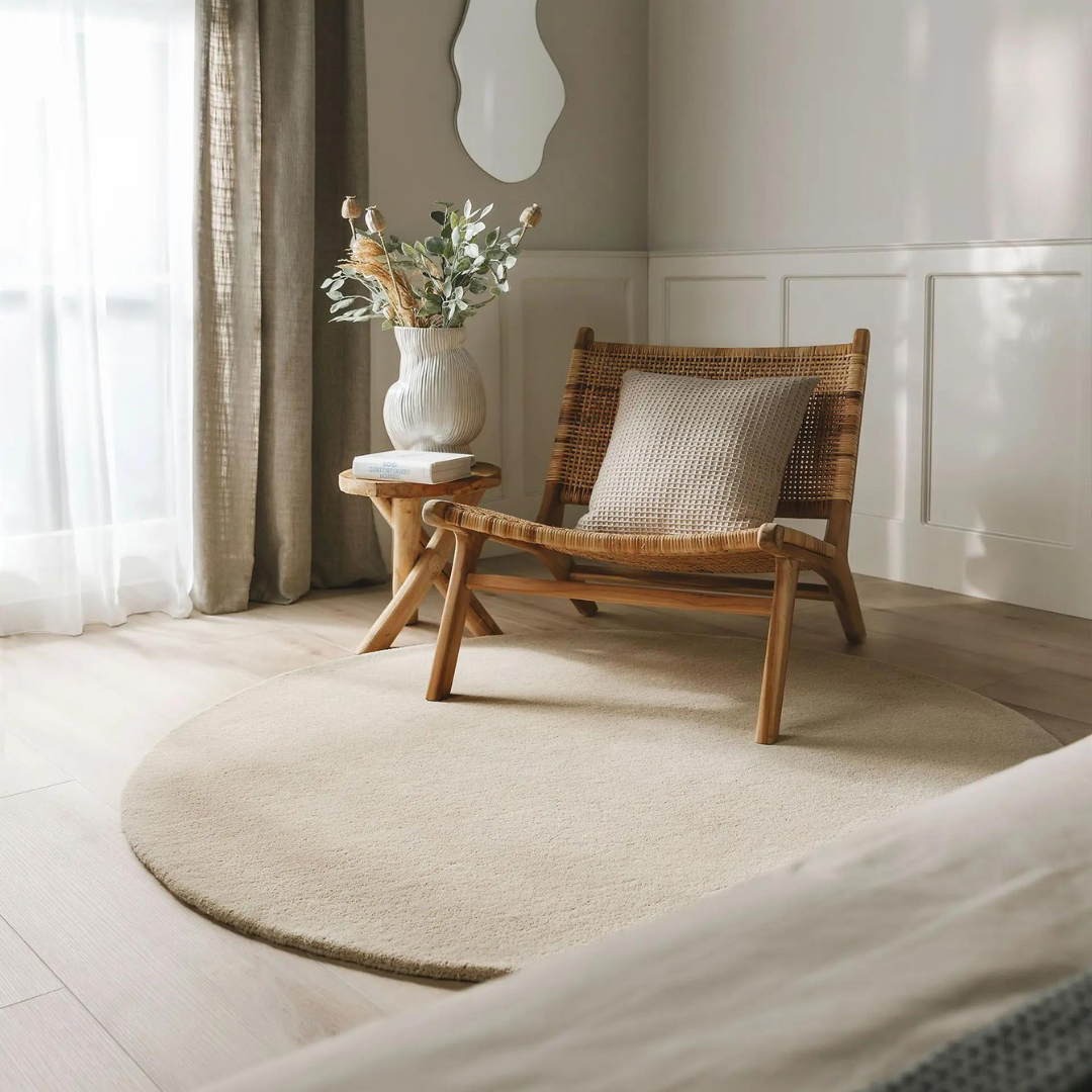 Wool Rug Bent Round