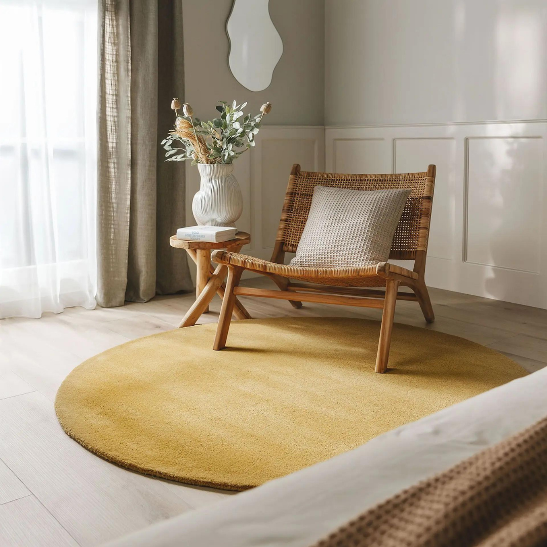 Wool Rug Bent Round