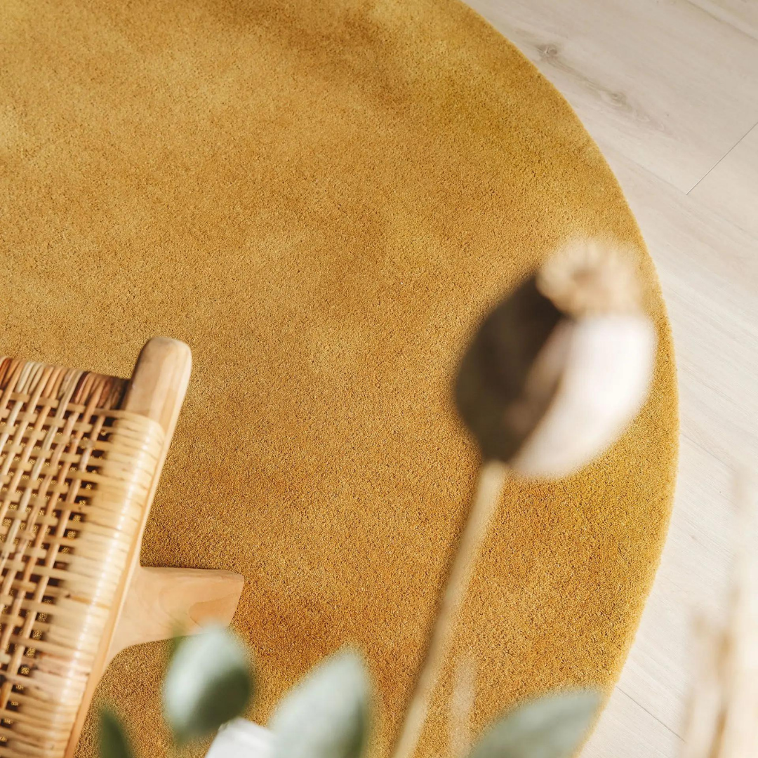 Wool Rug Bent Round