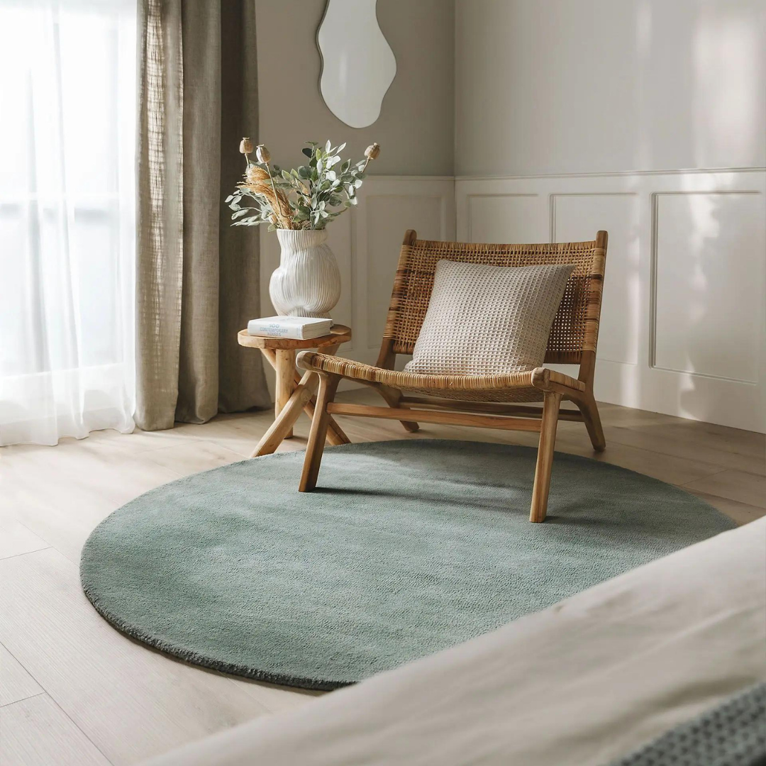 Wool Rug Bent Round