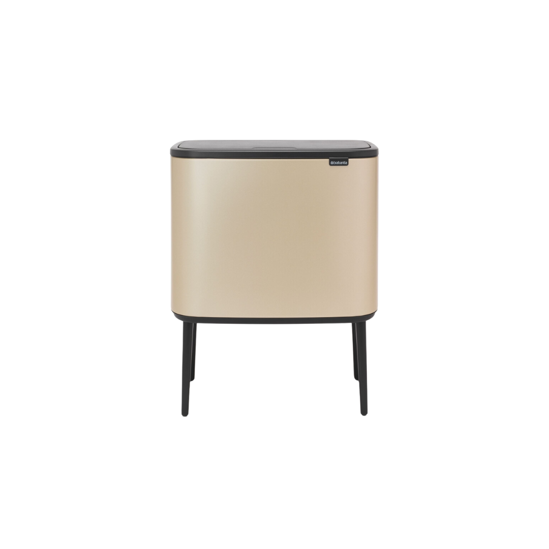 Brabantia Bo Touch Bin 3x11l mit drei Kunststoffeinsätzen Metallic Gold B-Ware