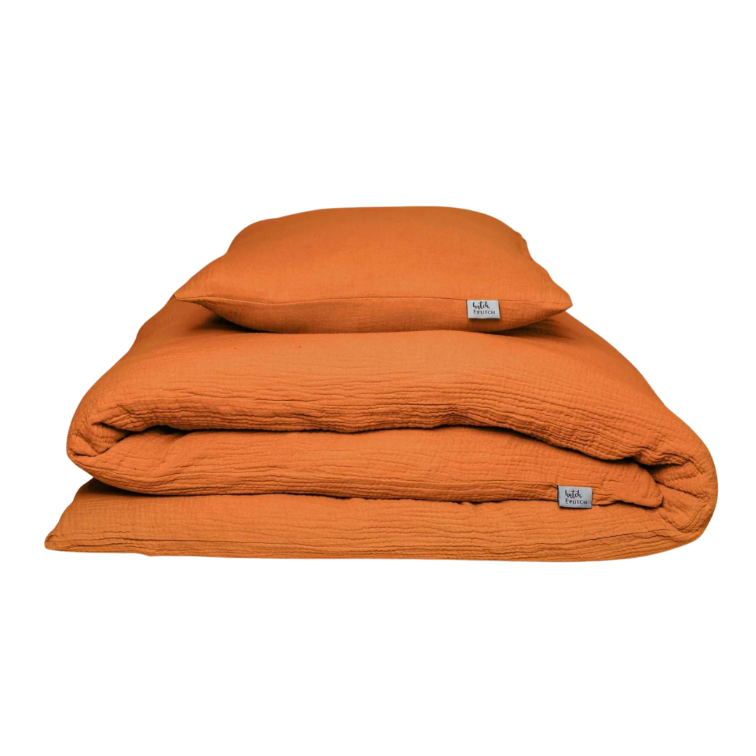 Musselin Bettwäsche Eliane Pumpkin Spice