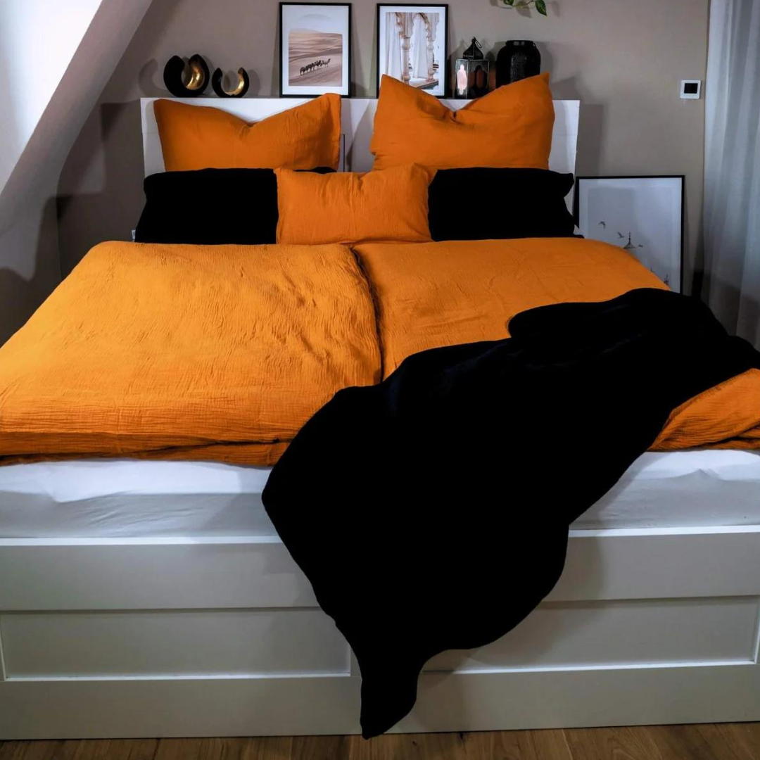 Musselin Bettwäsche Eliane Pumpkin Spice – Bild 3