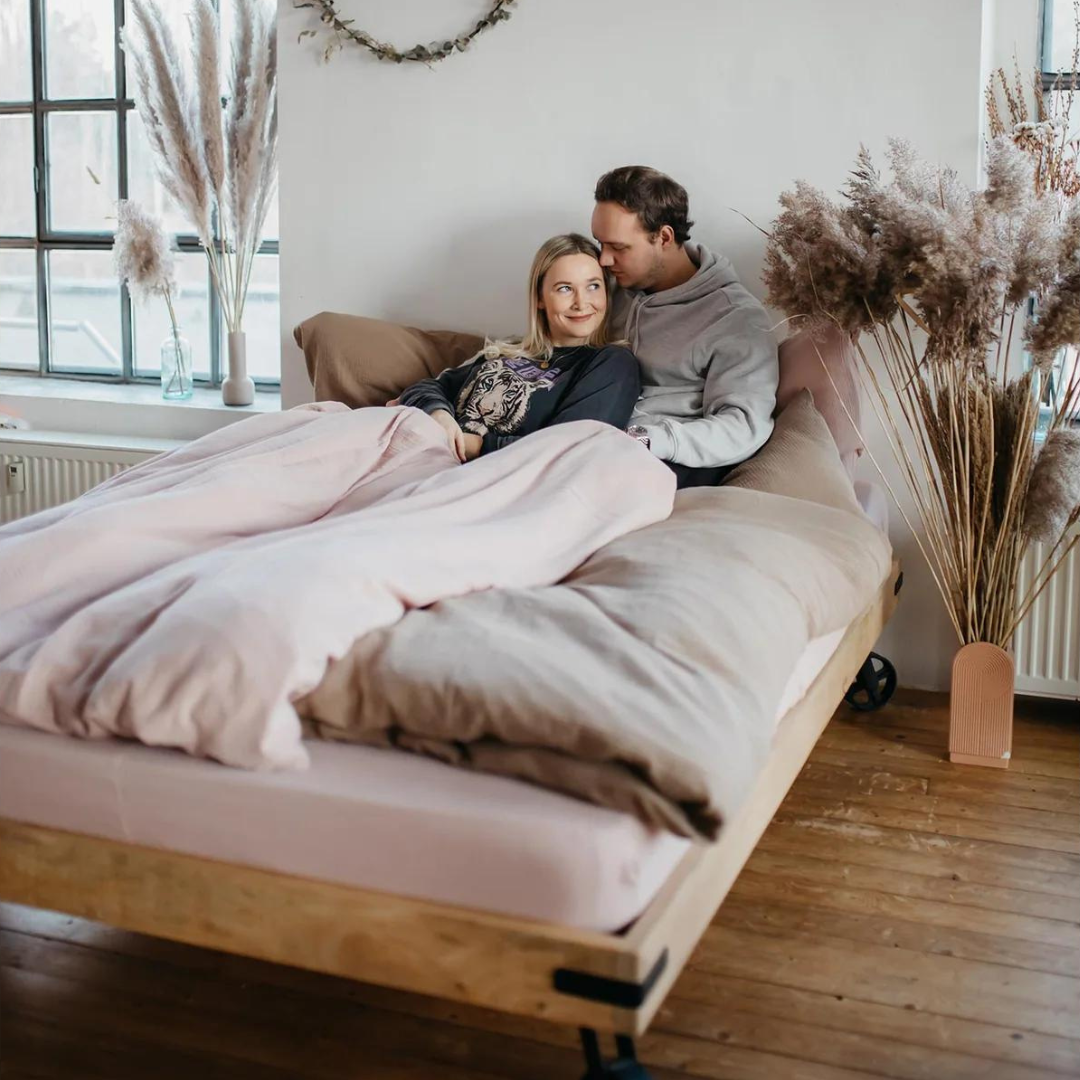 Hutch&Putch Musselin Bettwäsche Eliane Blush – Bild 3