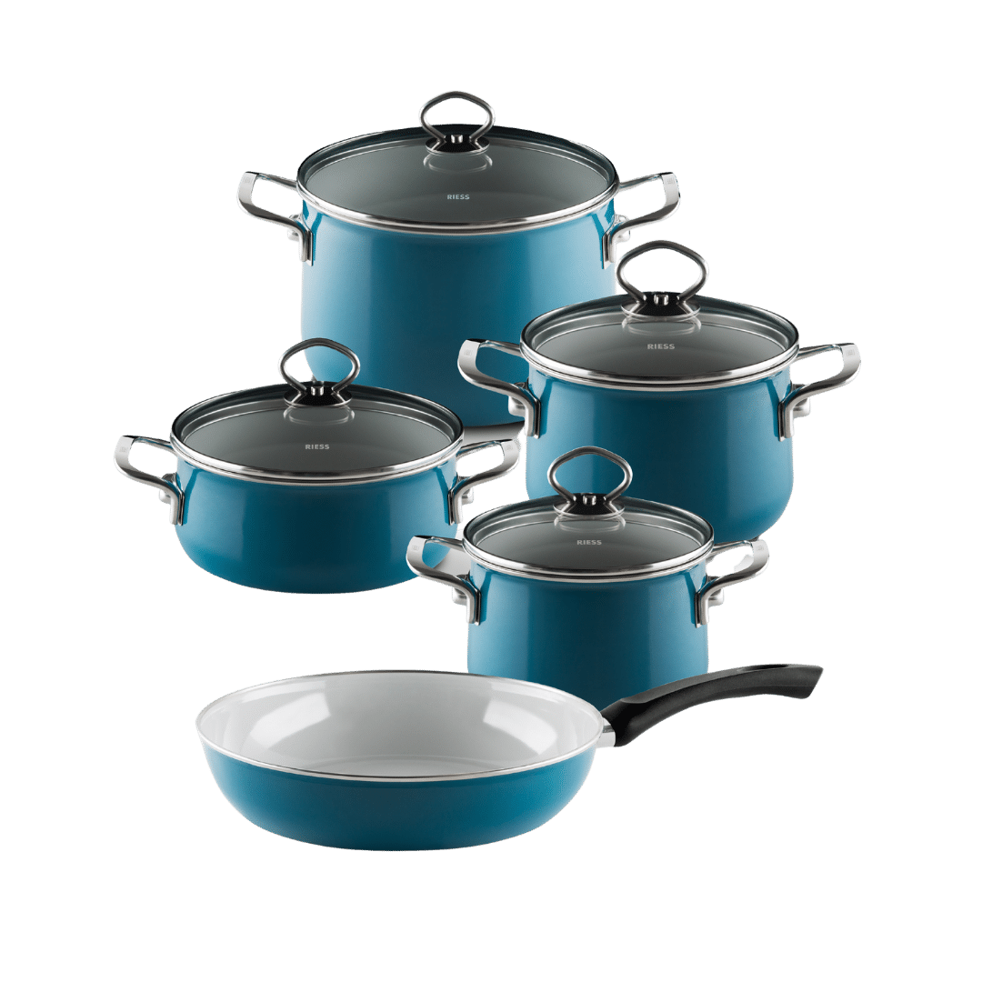 Riess NOUVELLE Emaille Kochgeschirr-Set 5-tlg – Bild 13