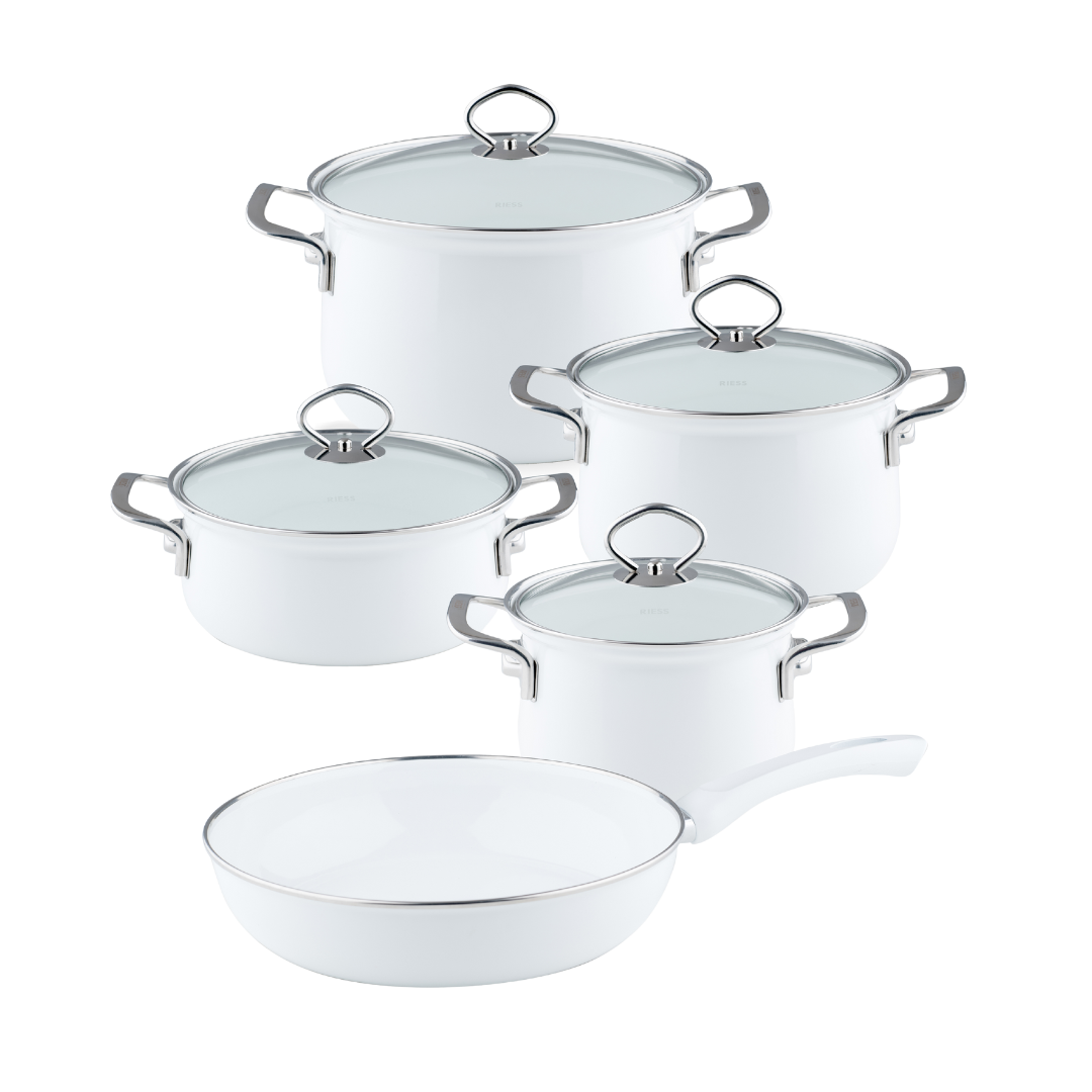 Riess NOUVELLE Emaille Kochgeschirr-Set 5-tlg – Bild 17