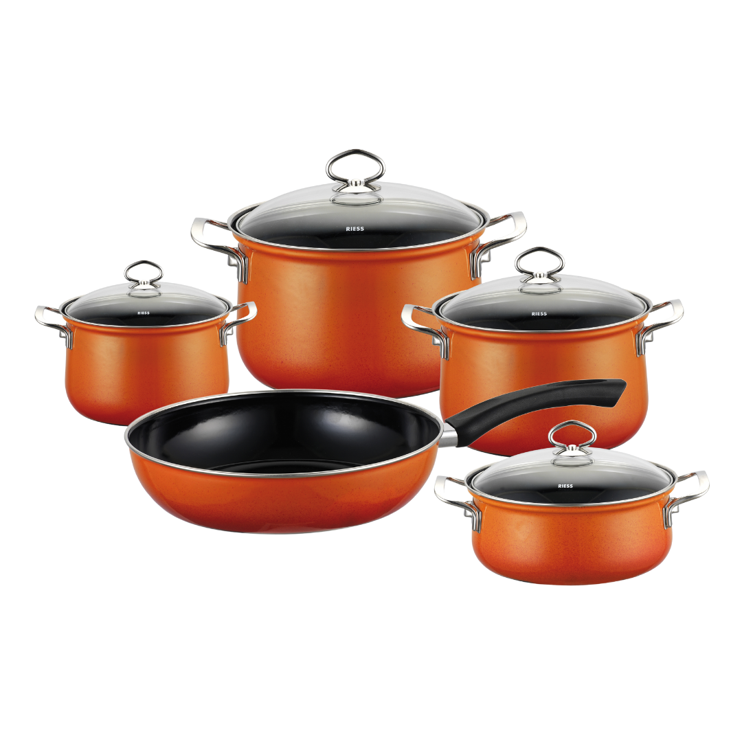 Riess NOUVELLE Emaille Kochgeschirr-Set 5-tlg – Bild 21