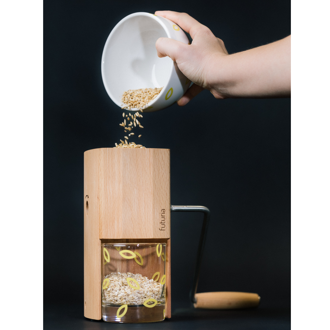 werkstück Getreideflocker Futuria M1 Buche – Bild 6