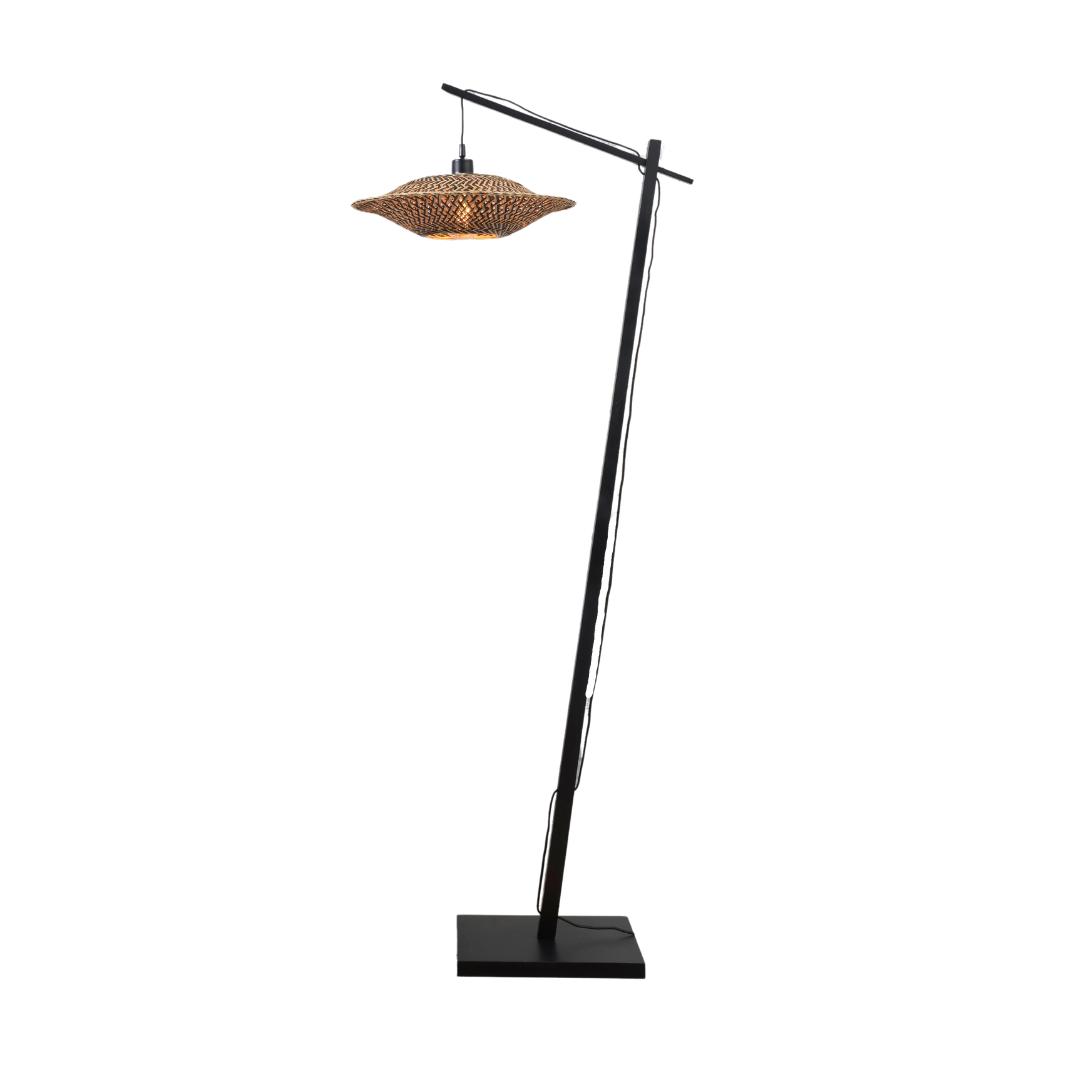GOOD&amp;MOJO Stehlampe Bali schwarz S BALI/F/AD/B/4412/BN
