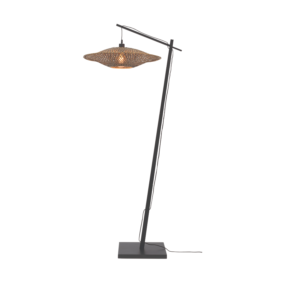 GOOD&amp;MOJO Stehlampe Bali schwarz M BALI/F/AD/B/6015/BN