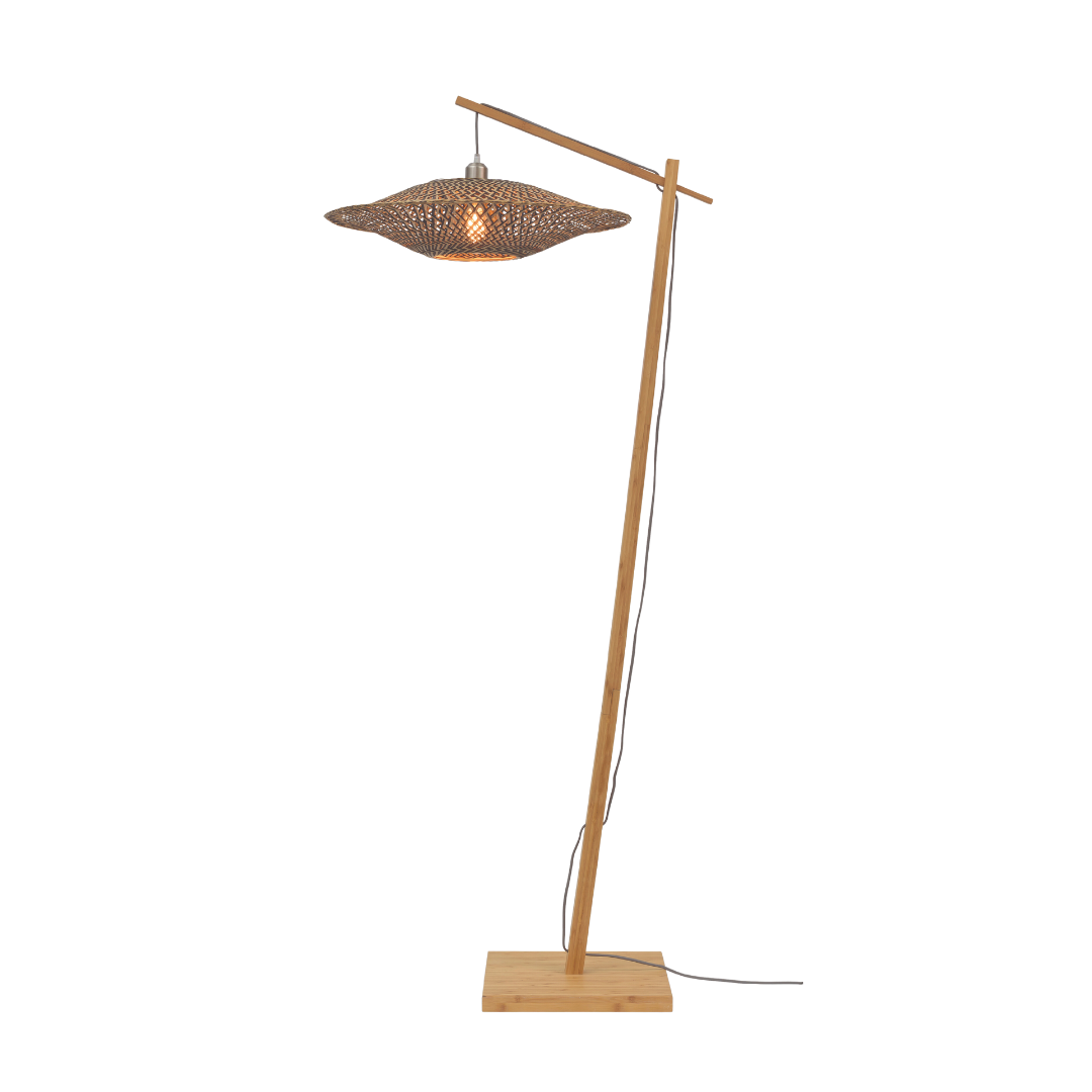 GOOD&amp;MOJO Stehlampe Bali Naturel M BALI/F/AD/N/6015/BN