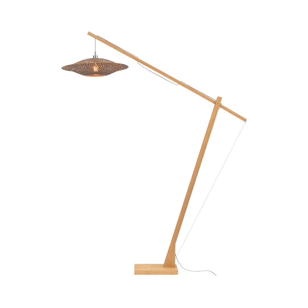 GOOD&amp;MOJO Stehlampe Bali Bambus M BALI/F/MB/6015/BN