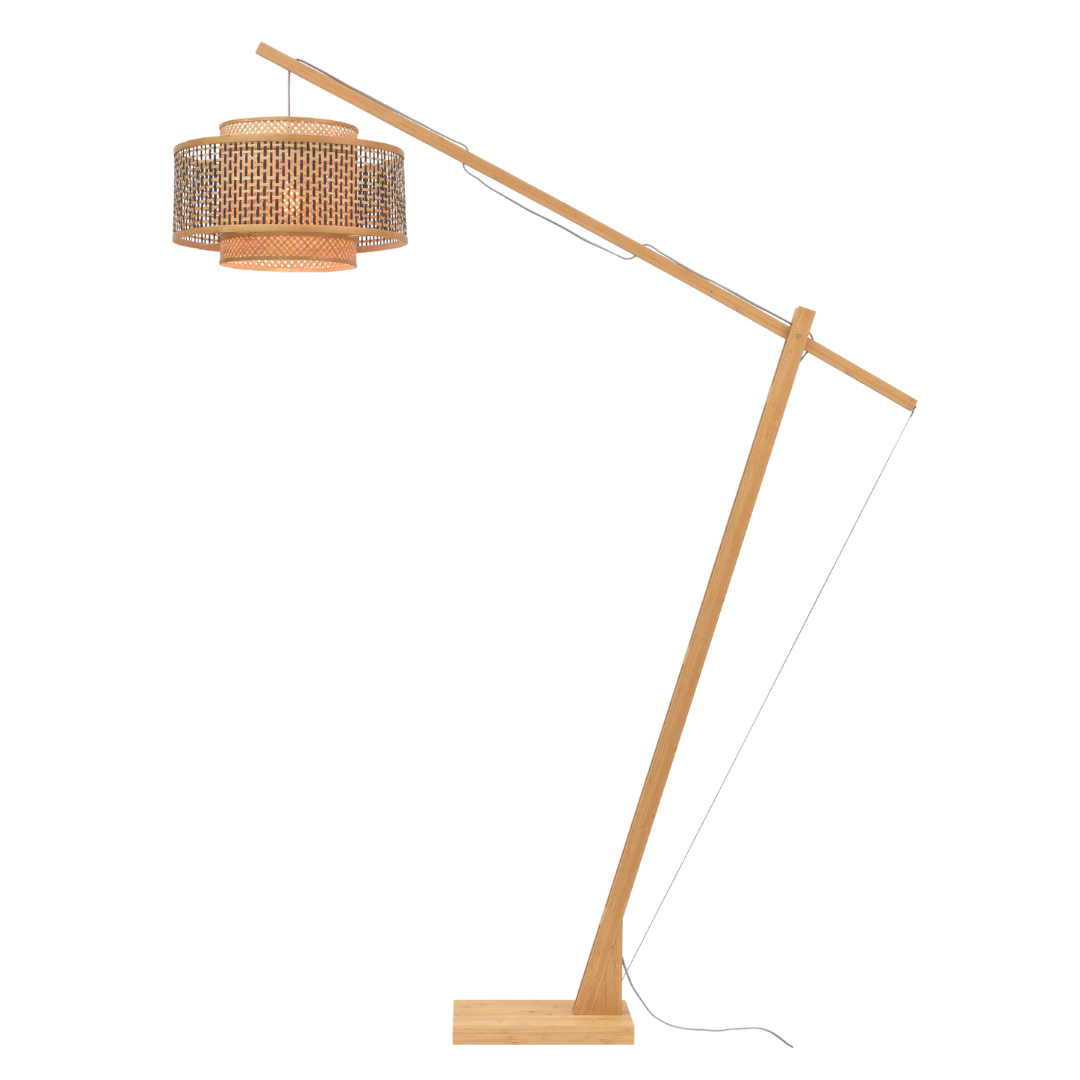 GOOD&amp;MOJO Stehlampe Bhutan Bambus 50×30 BHUTAN/F/MB/5030/BN