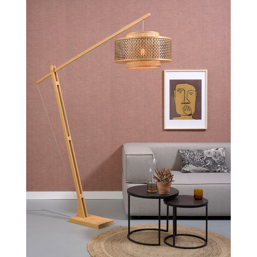Bhutan Bamboo Floor Lamp 50x30