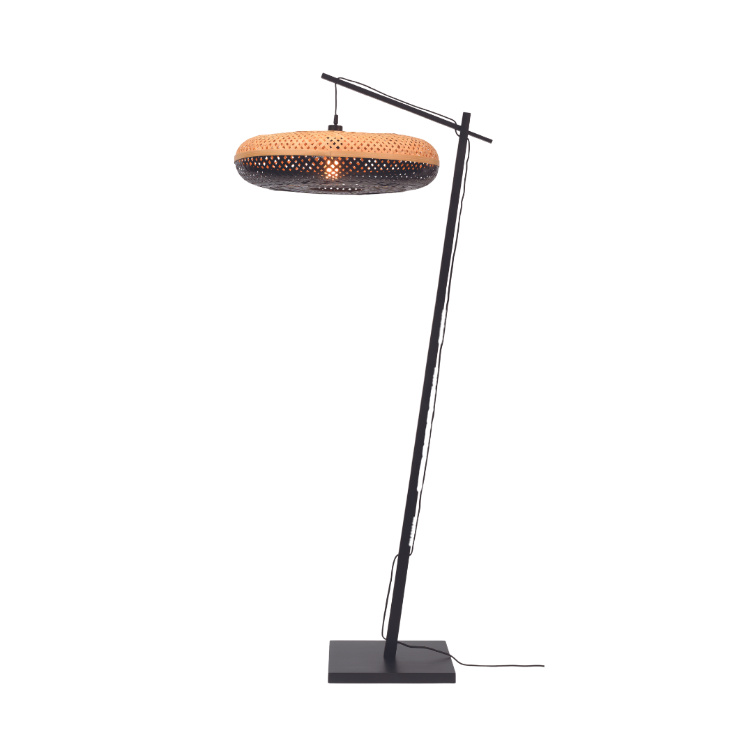GOOD&amp;MOJO Stehlampe Palawan Schwarz 60×15