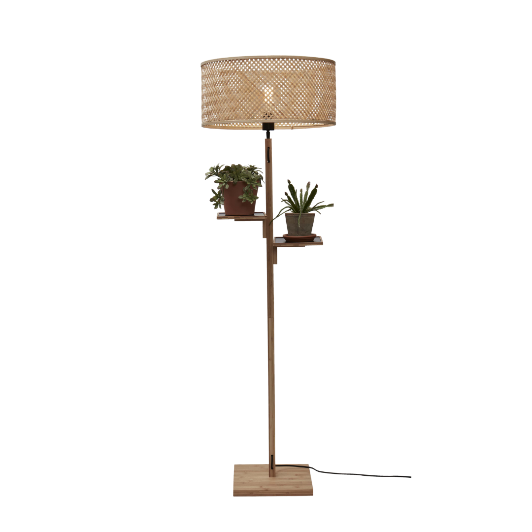 GOOD&MOJO Stehlampe Java Regal 50×22