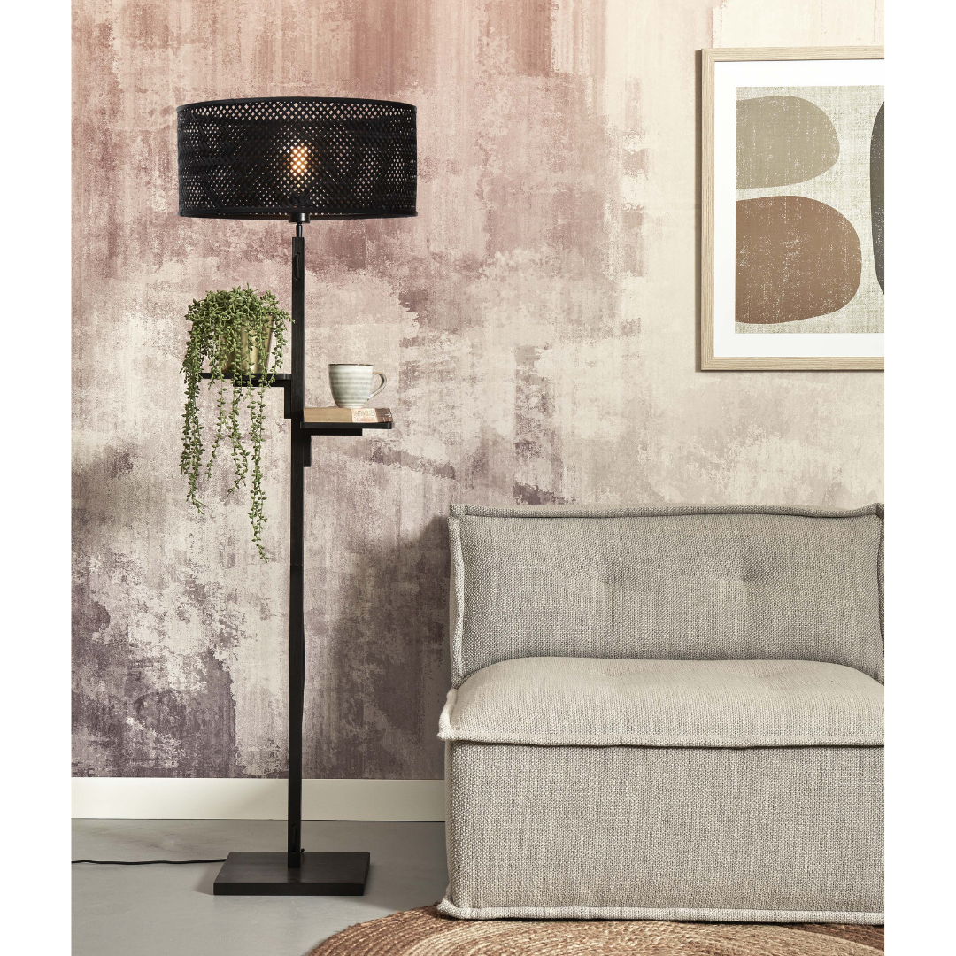 Floor Lamp Java Shelf 50x22