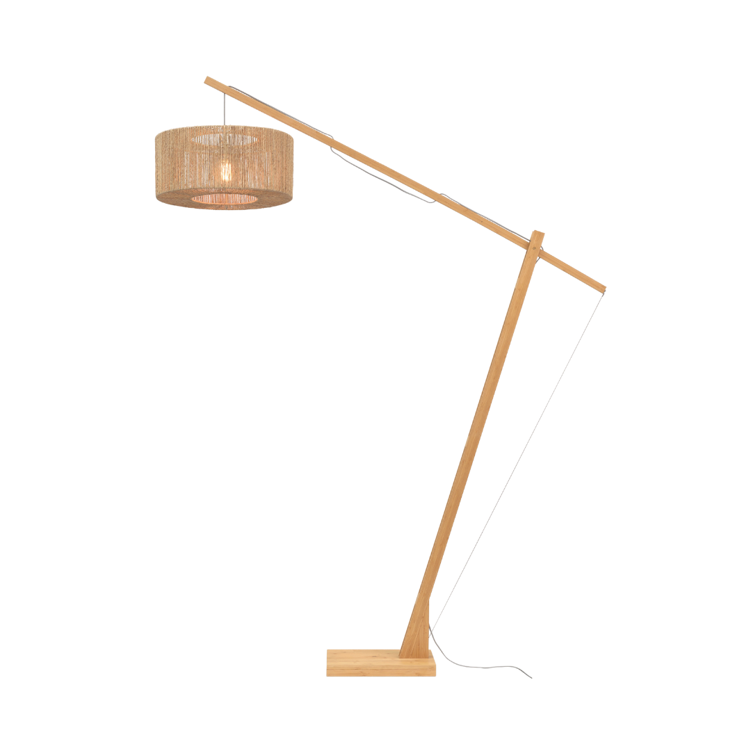 GOOD&amp;MOJO Stehlampe Iguazu nature 50×22 IGUAZU/F/MB/5022/N