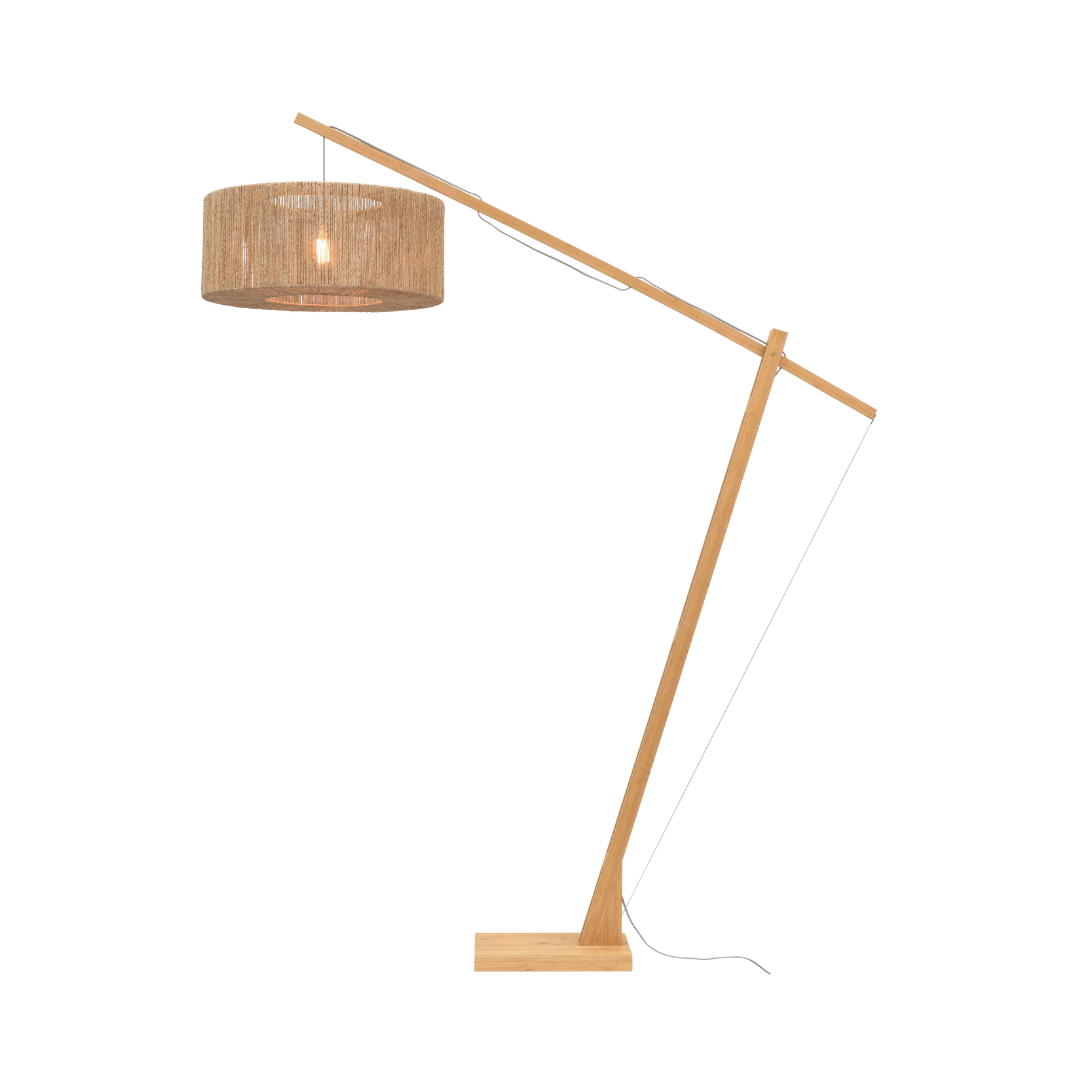 GOOD&amp;MOJO Stehlampe Iguazu nature 60×25 IGUAZU/F/MB/6025/N