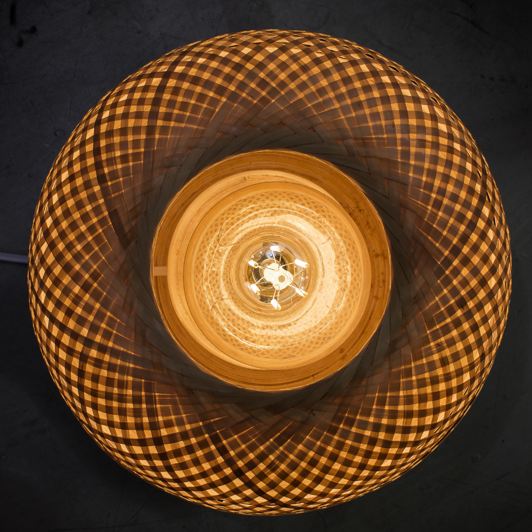 Table Lamp Bamboo Mekong Round L