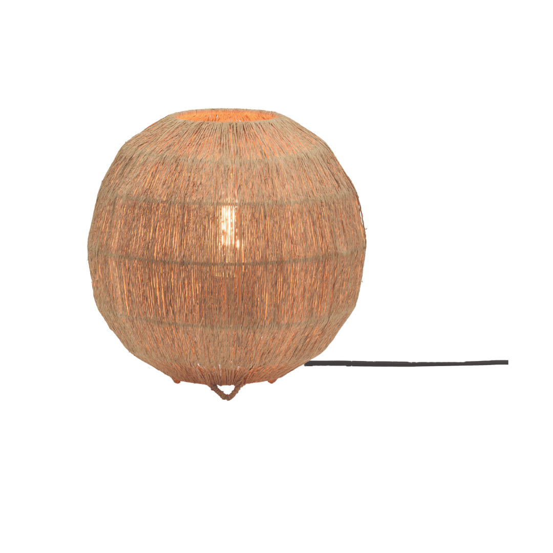 GOOD&amp;MOJO Tischlampe Iguazu Jute Globus 25×25 IGUAZU/T25/N
