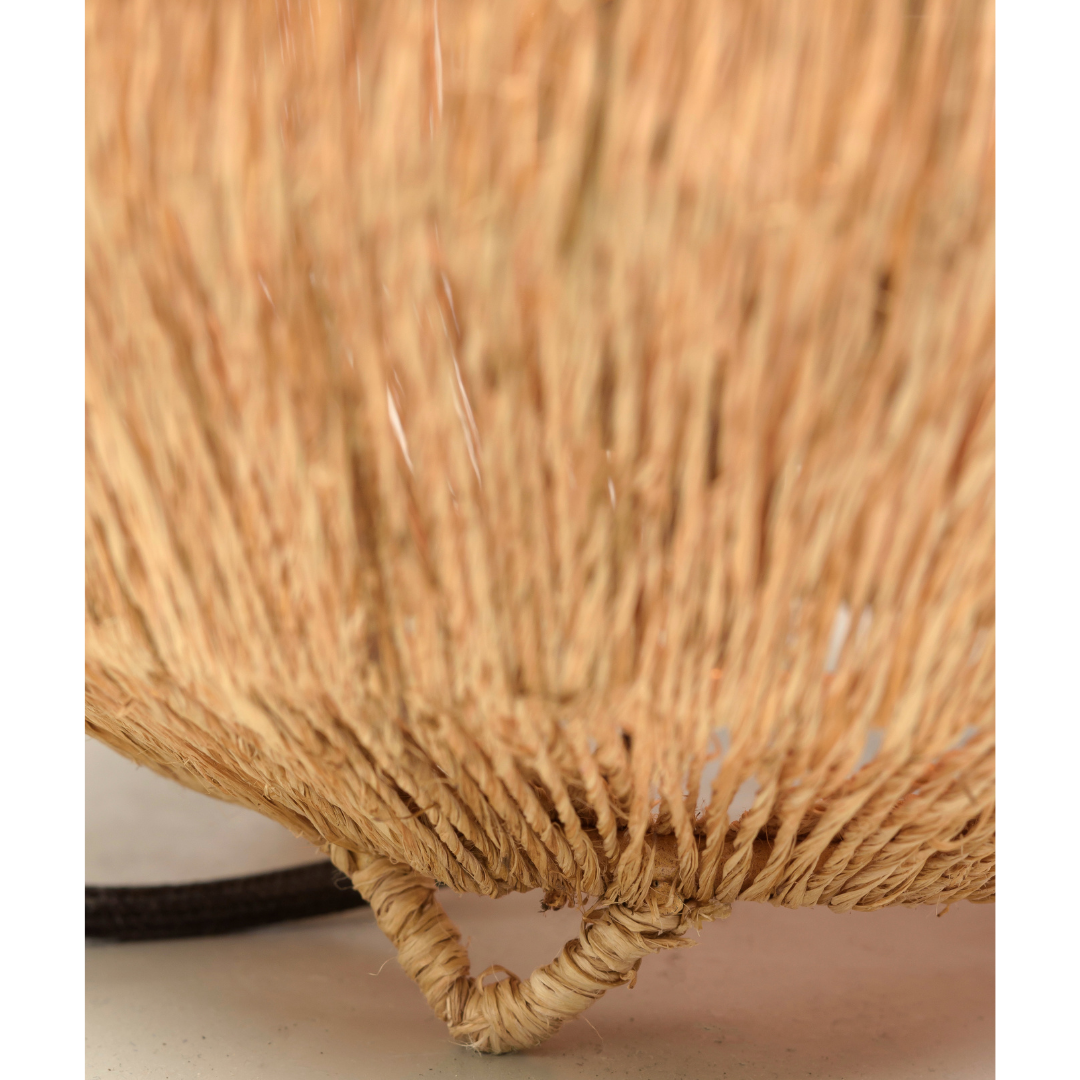 Tischlampe Iguazu Jute Globus 25x25