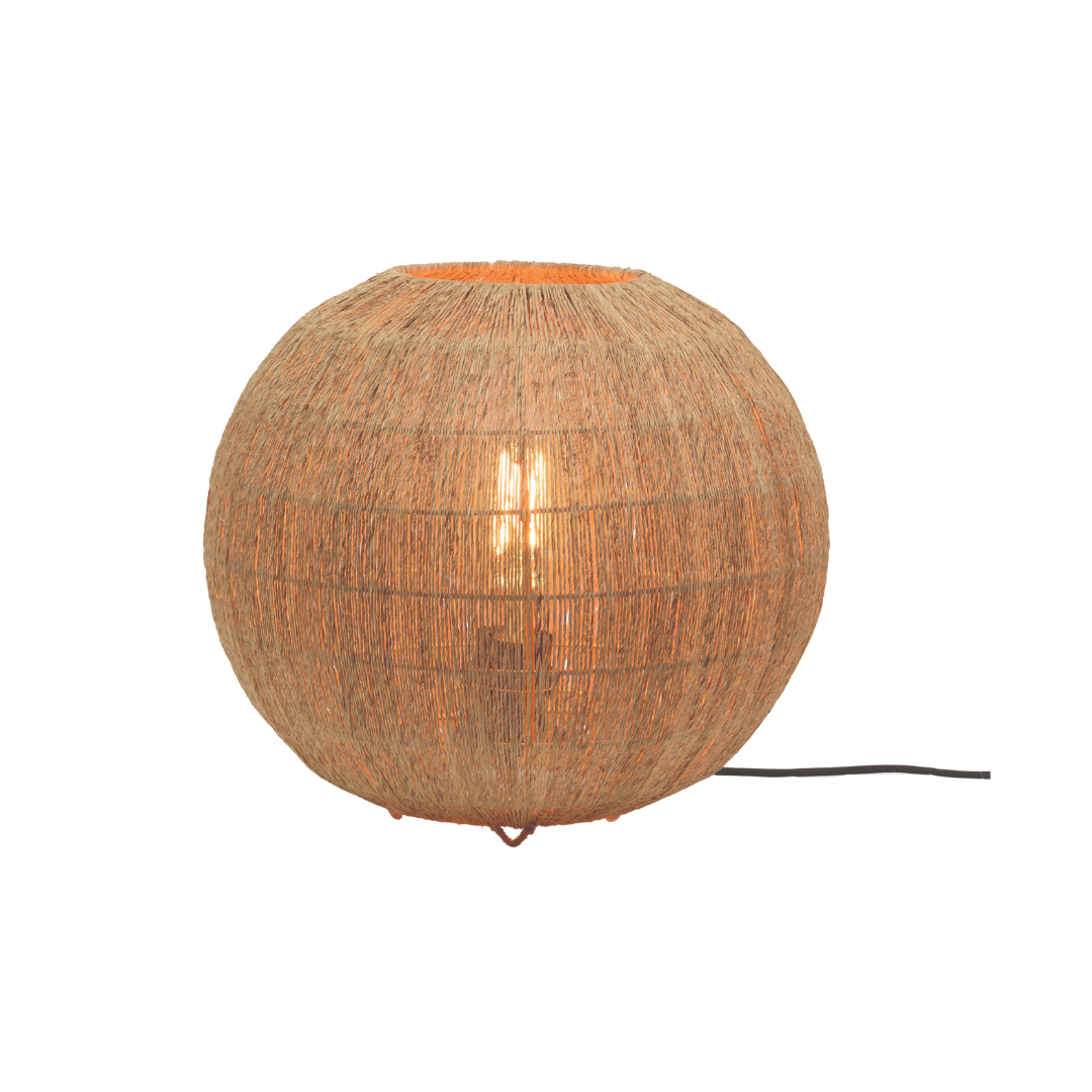 GOOD&amp;MOJO Tischlampe Iguazu Jute Globus 32×36 IGUAZU/T36/N