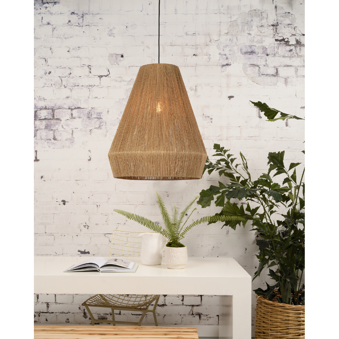 Pendant light Iguazu burlap natural