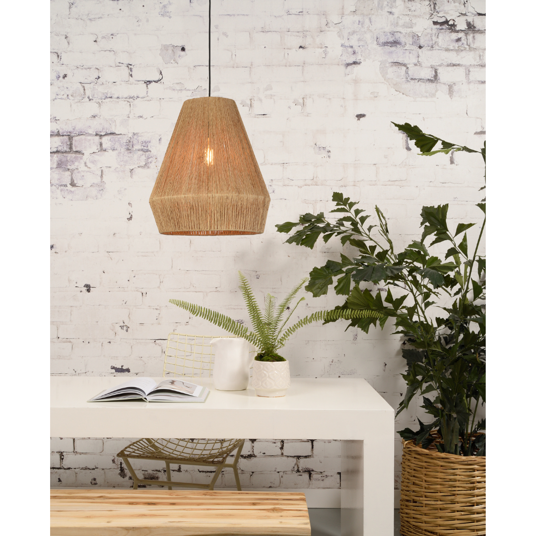 Pendant light Iguazu burlap natural