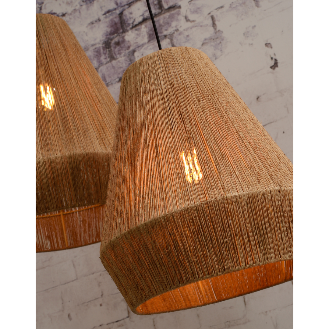 Pendant light Iguazu burlap natural