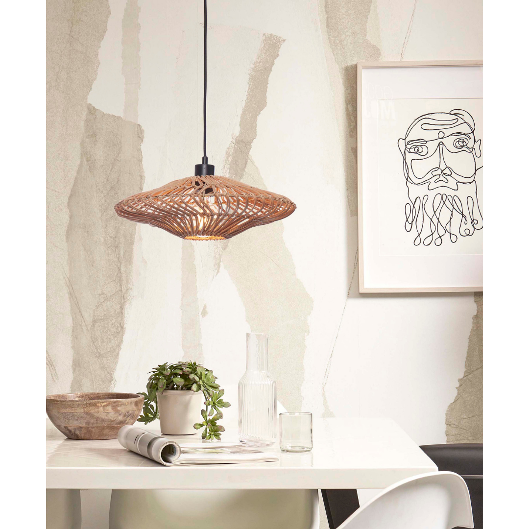 Hängelampe Zanzibar flach 40x12