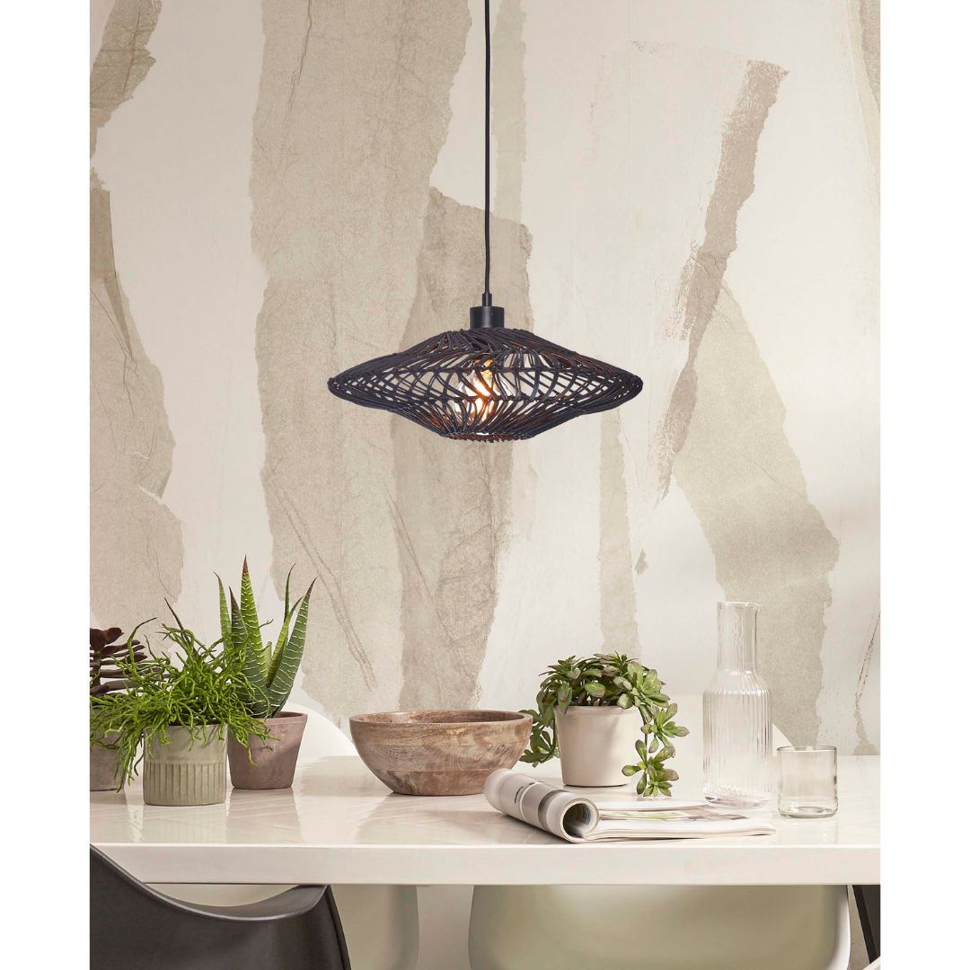 Hängelampe Zanzibar flach 40x12