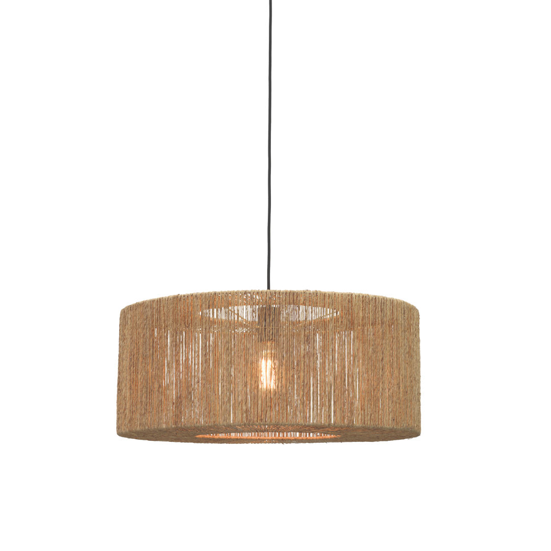 Pendant Lamp Iguazu Jute Round Diamond