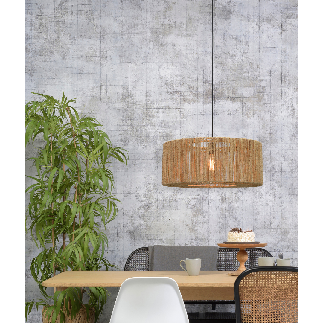 Pendant Lamp Iguazu Jute Round Diamond