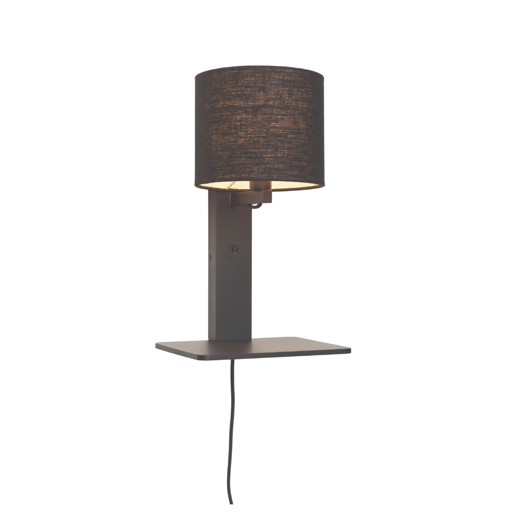 GOOD&amp;MOJO Wandlampe Andes Schwarz 18×15