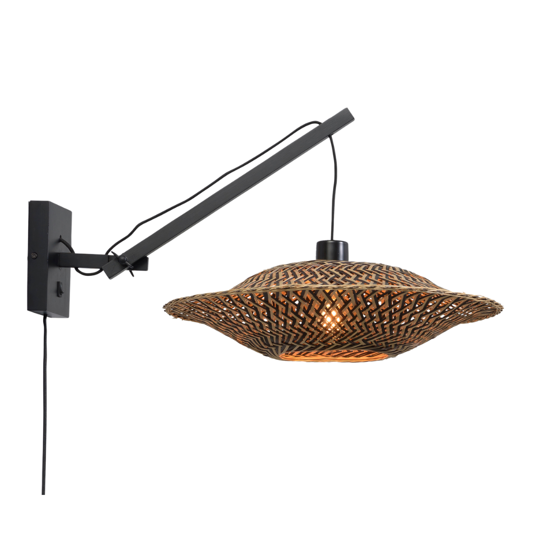 Wandlampe Bali Schwarz S